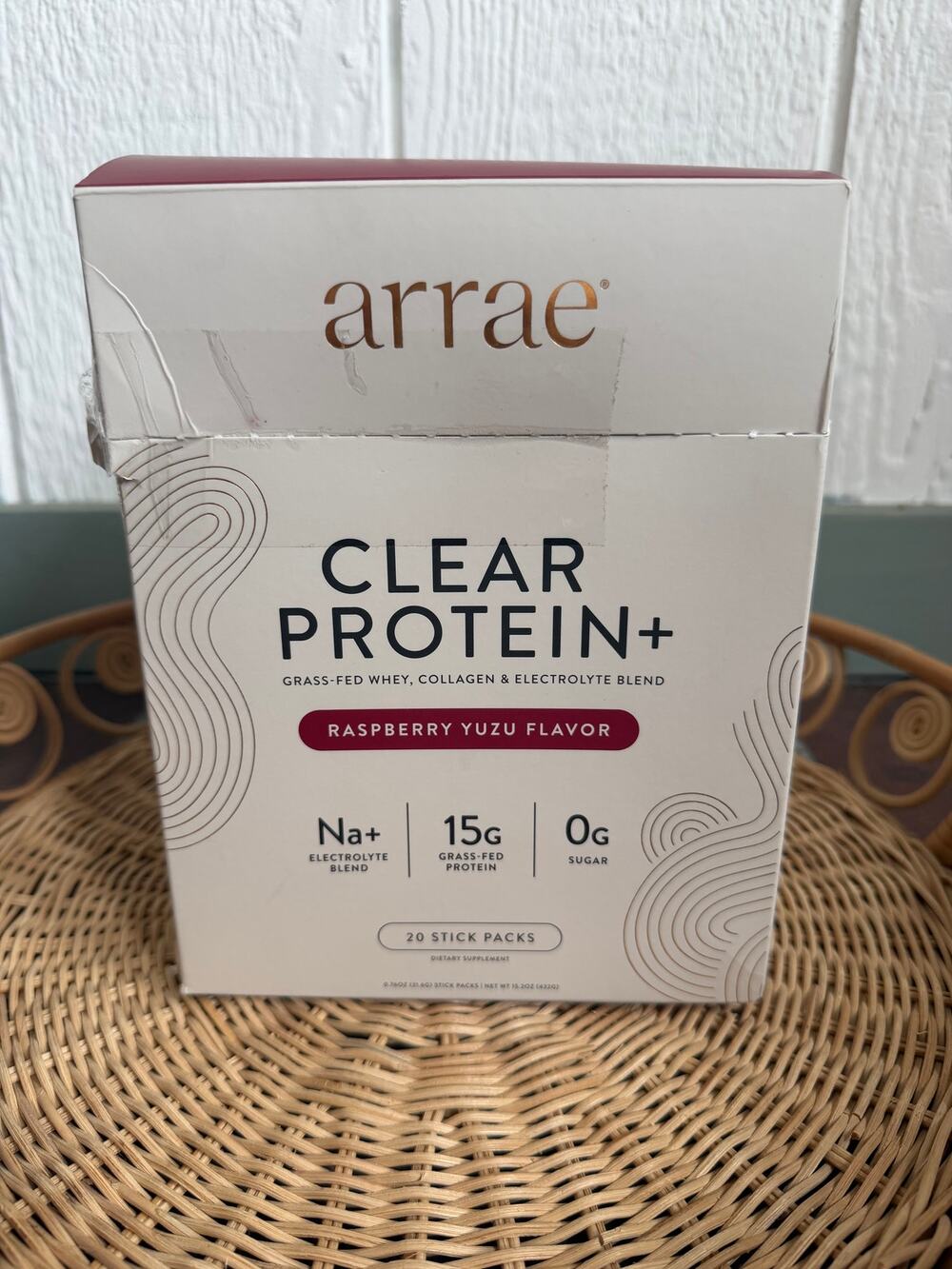 NIB Arrae Clear Protein+ in Raspberry 20 Packets